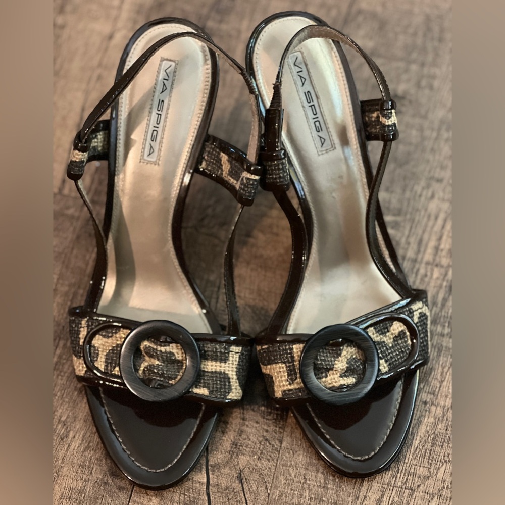 Via Spiga Dark Brown Heels